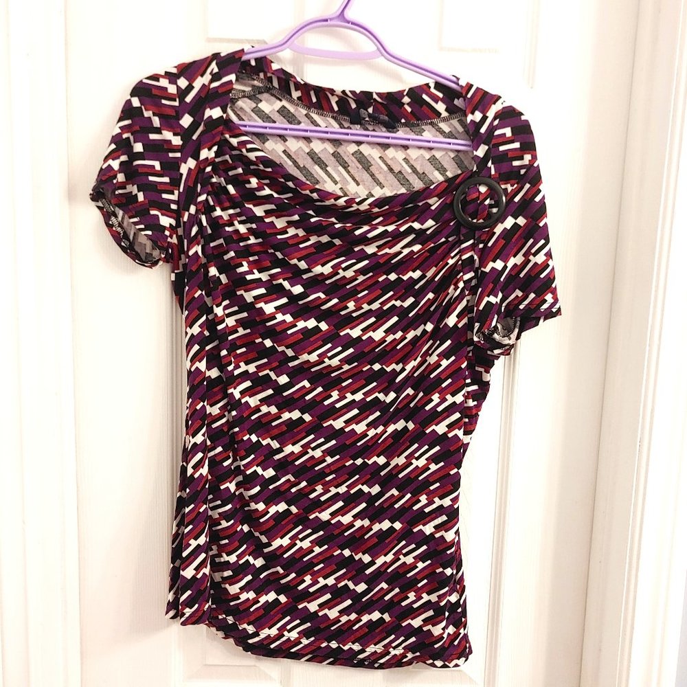 Black Brooch Top